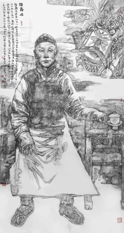 《谭鑫培》180 x90cm 2023