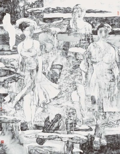 《霓裳》185x145cm 2004