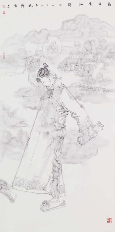 《万方安和图》68X136cm
