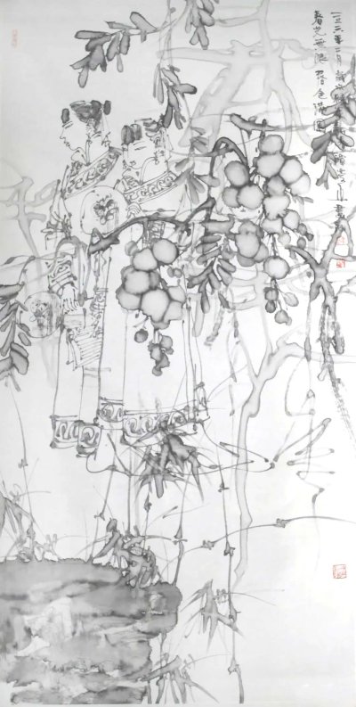 《春色满园》136X68cm