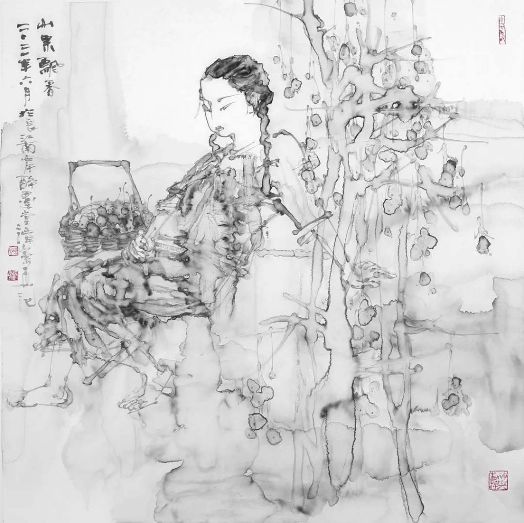 《家山八月果飘香》68x68cm 2021
