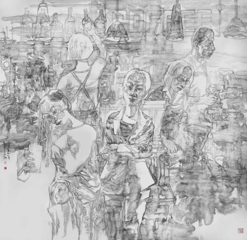 《彼岸之湾》180x180cm 2022年