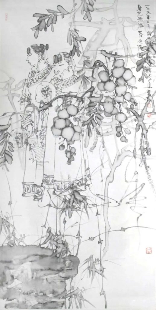 《春色满园》136X68cm